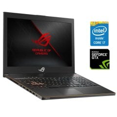 Ігровий ноутбук Б-клас Asus ROG Zephyrus M GU501GM / 15.6" (1920x1080) IPS / Intel Core i7-8750H (6 (12) ядра по 2.2 - 4.1 GHz) / 8 GB DDR4 / 128 GB SSD + 500 GB HDD / nVidia GeForce GTX 1060, 6 GB GDDR5, 192-bit / WebCam