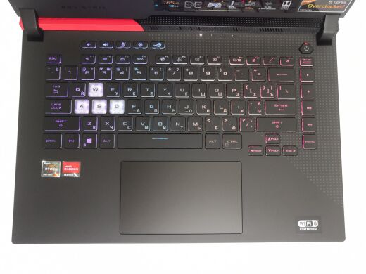 Новий ігровий ноутбук Asus ROG Strix G513QY-SG15 Advantage Edition / 15.6" (2560x1440) WQHD / AMD Ryzen 9 5980HX (8 (16) ядер по 3.3 - 4.8 GHz) / 16 GB DDR4 / 512 GB SSD M.2 / AMD Radeon RX 6800M, 12 GB GDDR6, 192-bit / WebCam / HDMI / Windows 11 Home