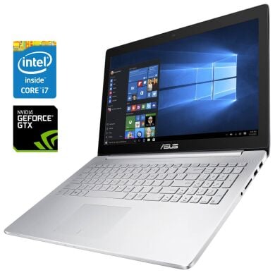Ігровий ноутбук Б-клас Asus ZenBook Pro UX501VW / 15.6" (3840x2160) IPS Touch / Intel Core i7-6700HQ (4 (8) ядра по 2.6 - 3.5 GHz) / 16 GB DDR4 / 512 GB SSD NVMe / nVidia GeForce GTX 960M, 2 GB GDDR5, 128-bit / WebCam