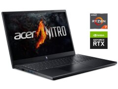 Ігровий ноутбук Acer Nitro V15 ANV15-41 / 15.6" (1920x1080) IPS / AMD Ryzen 7 7735HS (8 (16) ядер по 3.2 - 4.75 GHz) / 16 GB DDR5 / 1000 GB SSD NVMe / nVidia GeForce RTX 4060, 8 GB GDDR6, 128-bit / WebCam