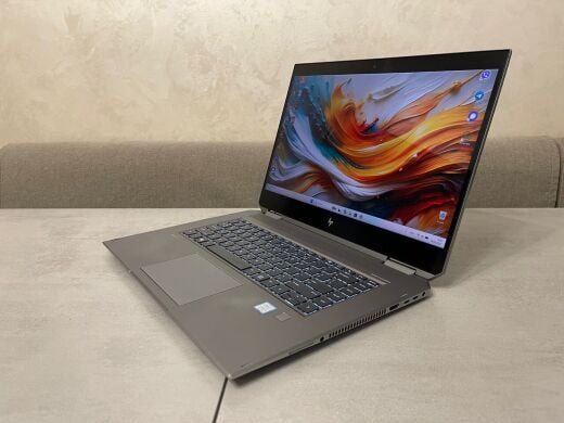 Мобільна робоча станція трансформер HP ZBook Studio x360 G5 / 15.6" (3840x2160) IPS Touch / Intel Core i9-8950HK (6 (12) ядер по 2.9 - 4.8 GHz) / 16 GB DDR4 / 256 GB SSD M.2 / nVidia Quadro P2000, 4 GB GDDR5, 128-bit / WebCam
