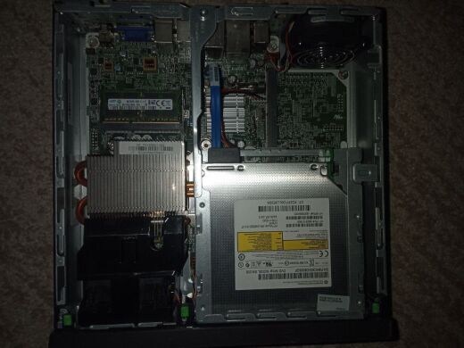 Неттоп Б-класс HP EliteDesk 800 G1 USFF / Intel Core i5-4570S (4 ядра по 2.9 - 3.6 GHz) / 4 GB DDR3 / 60 GB SSD / Intel HD Graphics 4600 / DVD-ROM