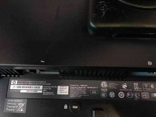 Монитор HP ZR24w / 24" (1920x1200) S-IPS / DVI-D, DisplayPort, VGA, USB / VESA 100x100 Монитор HP ZR24w / 24" (1920x1200) S-IPS / DVI-D, DisplayPort, VGA, USB / VESA 100x100