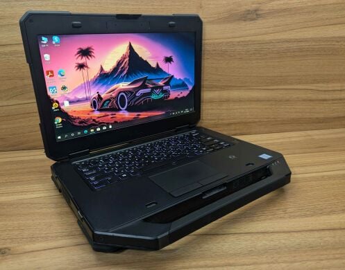 Захищений ноутбук Dell Latitude 14 Rugged 5414 / 14" (1920x1080) IPS Touch / Intel Core i5-6300U (2 (4) ядра по 2.4 - 3.0 GHz) / 8 GB DDR4 / 240 GB SSD / Intel HD Graphics 520 / HDMI / VGA / Windows 10