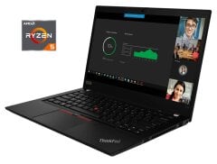 Ультрабук Lenovo ThinkPad T14 / 14" (1920x1080) TN / AMD Ryzen 5 PRO 4650U (6 (12) ядер по 2.1 - 4.0 GHz) / 16 GB DDR4 / 256 GB SSD / AMD Radeon Vega Graphics / WebCam / Win 10