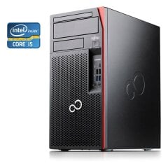 ПК Б-класс Fujitsu Esprimo P757 Tower / Intel Core i5-6500 (4 ядра по 3.2 - 3.6 GHz) / 8 GB DDR4 / 500 GB HDD / Intel HD Graphics 530 / DVD-RW