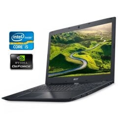 Ноутбук Acer Aspire E5-575G / 15.6" (1920x1080) TN / Intel Core i5-6200U (2 (4) ядра по 2.3 - 2.8 GHz) / 8 GB DDR4 / 128 GB SSD / nVidia GeForce GTX 950M, 2 GB GDDR5, 128-bit / WebCam / Win 10