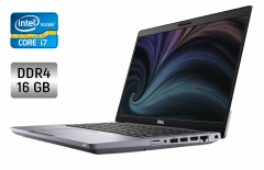 Ультрабук Б-класс Dell Latitude 5411 / 14" (1920x1080) IPS / Intel Core i7-10850H (6 (12) ядер по 2.7 - 5.1 GHz) / 16 GB DDR4 / 256 GB SSD / Intel UHD Graphics / WebCam / SIM / TouchID