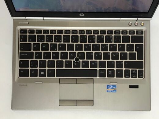 Нетбук Б-класс HP EliteBook 2570p / 12.5" (1366x768) TN / Intel Core i7-3520M (2 (4) ядра по 2.9 - 3.6 GHz) / 4 GB DDR3 / 320 GB HDD / Intel HD Graphics 4000 / WebCam / DVD-ROM / Win 10 Pro