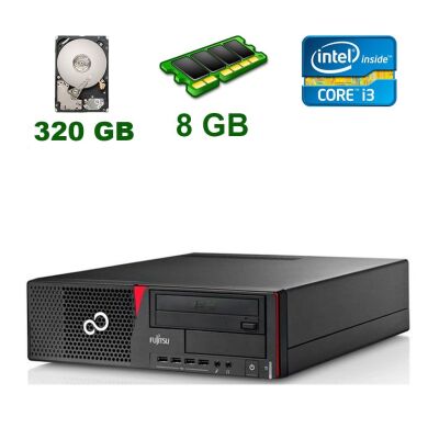 Системный блок Fujitsu Esprimo E700 E90+ Desktop / Intel Core i3-2100 (2 (4) ядра по 3.1 GHz) / 8 GB DDR3 / 320 GB HDD
