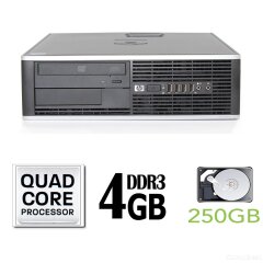 HP 8000 SFF / Intel® Core™2 Quad Q9505 (4 ядра по 2.83GHz) / 4GB DDR3 / 250GB HDD