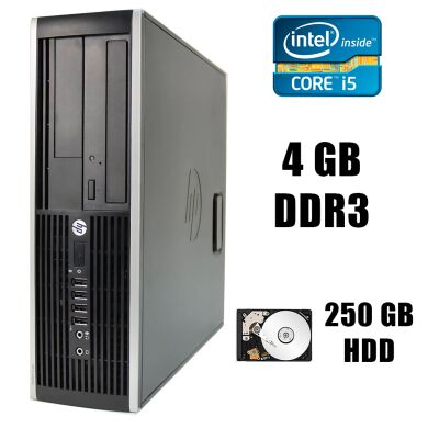 HP Compaq dc6300 Elite SFF/  Intel® Core™ i5-3570 (4 ядра по 3.4 - 3.8GHz) / 4GB DDR3 / 250GB HDD / DVD-RW