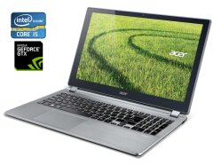 Ігровий ноутбук Acer Aspire V5 573PG / 15.6" (1366x768) TN Touch / Intel Core i5-4210U (2 (4) ядра по 1.7 - 2.7 GHz) / 8 GB DDR3 / 128 GB SSD / nVidia GeForce GTX 850M, 4 GB DDR3, 128-bit / WebCam / Win 10 Home