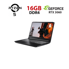 Ігровий ноутбук Acer Nitro 5 AN517-41-R0CW / 17.3" (1920x1080) IPS / AMD Ryzen 5 5600H (6 (12) ядер по 3.3 - 4.2 GHz) / 16 GB DDR4 / 480 GB SSD / nVidia GeForce RTX 3060, 6 GB GDDR6, 192-bit / WebCam