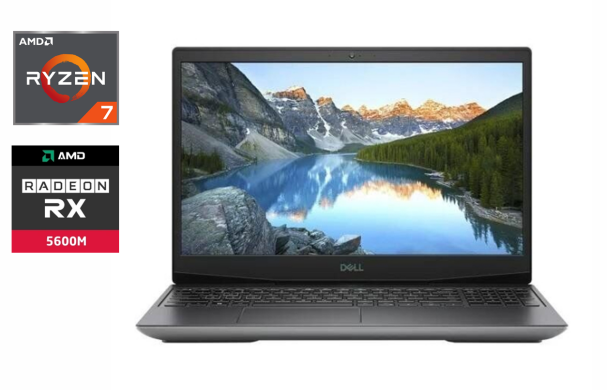 Ігровий ноутбук Dell G5 SE 5505 / 15.6" (1920x1080) IPS / AMD Ryzen 7 4800H (8 (16) ядер по 2.9 - 4.2 GHz) / 16 GB DDR4 / 512 GB SSD / AMD Radeon RX 5600M, 6 GB GDDR6, 192-bit / WebCam / Windows 10 Ігровий ноутбук Dell G5 SE 5505 / 15.6" (1920x1080) IPS / AMD Ryzen 7 4800H (8 (16) ядер по 2.9 - 4.2 GHz) / 16 GB DDR4 / 512 GB SSD / AMD Radeon RX 5600M, 6 GB GDDR6, 192-bit / WebCam / Windows 10