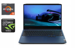 Игровой ноутбук Lenovo IdeaPad 3 / 15.6" (1920x1080) IPS / AMD Ryzen 5 4600H (6 (12) ядер по 3.0 - 4.0 GHz) / 16 GB DDR4 / 512 GB SSD / nVidia GeForce GTX 1650, 4 GB GDDR6, 128-bit / WebCam / HDMI