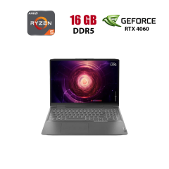 Игровой ноутбук Lenovo LOQ 16APH8 / 16" (1920x1200) IPS / AMD Ryzen 5 7640HS (6 (12) ядер по 4.3 - 5.0 GHz) / 16 GB DDR5 / 512 GB SSD / nVidia GeForce RTX 4060, 8 GB GDDR6, 128-bit / WebCam