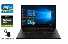 Игровой ноутбук Lenovo ThinkPad X1 / 15.6" (3840x2160) IPS Touch / Intel Core i7-8850H (6 (12) ядра по 2.6 - 4.3 GHz) / 16 GB DDR4 / 512 GB SSD / nVidia GeForce GTX 1050 Ti Max-Q, 4 GB GDDR5, 128-bit / WebCam / TouchID