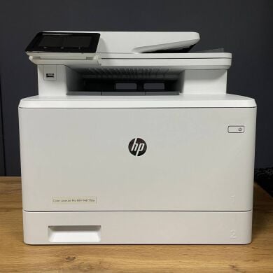 БФП HP Color LaserJet Pro MFP M477fdw / Лазерний кольоровий друк / 600x600 dpi / A4 / 27 стор/хв / USB 2.0, Ethernet, Wi-Fi / Дуплекс