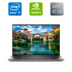 Мобільна робоча станція Б-клас Dell Precision 5560 / 15.6" (1920x1080) IPS / Intel Core i7-11800H (8 (16) ядер по 2.3 - 4.6 GHz) / 32 GB DDR4 / 512 GB SSD / nVidia Quadro T1200, 4 GB GDDR6, 128-bit / WebCam / TouchID / Windows 11
