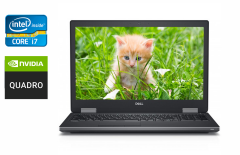Мобільна робоча станція Б-клас Dell Precision 7530 / 15.6" (1920x1080) IPS / Intel Core i7-8850H (6 (12) ядра по 2.6 - 4.3 GHz) / 16 GB DDR4 / 512 GB SSD / nVidia Quadro P2000, 4 GB GDDR5, 128-bit / WebCam / HDMI