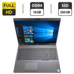 Мобильная рабочая станция Dell Precision 3540 / 15.6" (1920x1080) IPS / Intel Core i5-8365U (4 (8) ядра по 1.6 - 4.1 GHz) / 16 GB DDR4 / 256 GB SSD / Intel UHD Graphics / WebCam