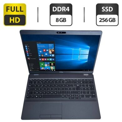 Мобильная рабочая станция Dell Precision 3540 / 15.6" (1920x1080) IPS / Intel Core i5-8365U (4 (8) ядра по 1.6 - 4.1 GHz) / 8 GB DDR4 / 256 GB SSD / Intel UHD Graphics / WebCam / Усиленная АКБ
