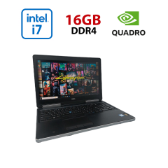 Мобільна робоча станція Dell Precision 7510 / 15.6" (1920x1080) IPS / Intel Core i7-6820HQ (4 (8) ядра по 2.7 - 3.6 GHz) / 16 GB DDR4 / 256 GB SSD + 500 GB HDD / nVidia Quadro M2000M, 4 GB GDDR5, 128-bit / WebCam