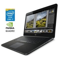 Мобільна робоча станція Dell Precision M3800 / 15.6'' (3840x2160) IPS Touch / Intel Core i7-4702HQ (4 (8) ядра по 2.2 - 3.2 GHz) / 16 GB DDR3 / 256 GB SSD / nVidia Quadro K1100M, 2 GB GDDR5, 128-bit / WebCam / Win 10 Pro