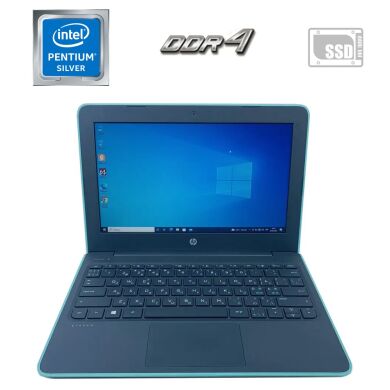 Нетбук HP Stream 11 Pro G5 / 11.6" (1366x768) IPS / Intel Pentium Silver N5000 (4 ядра по 1.1 - 2.7 GHz) / 4 GB DDR4 / 128 GB SSD / Intel UHD Graphics 605 / WebCam / Windows 10 Lic