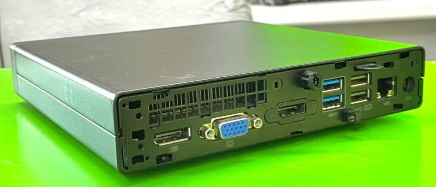 Неттоп HP EliteDesk 705 G3 Desktop Mini PC / AMD A12-9800E (4 (8) ядра по 3.1 - 3.8 GHz) / 8 GB DDR4 / 240 GB SSD / USB 3.0 / DP