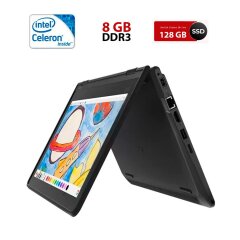 Ноутбук-трансформер Б-класс Lenovo ThinkPad Yoga 11e / 11.6" (1366x768) TN Touch / Intel Celeron N3150 (4 ядра по 1.6 - 2.08 GHz) / 4 GB DDR3 / 128 GB SSD / Intel HD Graphics / WebCam