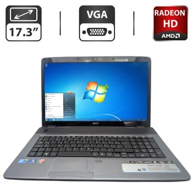 Ноутбук Acer Aspire 7740 / 17.3" (1600x900) TN / Intel Core i5-430M (2 (4) ядра по 2.2 - 2.5 GHz) / 6 GB DDR3 / 640 GB HDD / AMD Radeon HD 5470, 512 MB GDDR5, 64-bit / WebCam / DVD-ROM