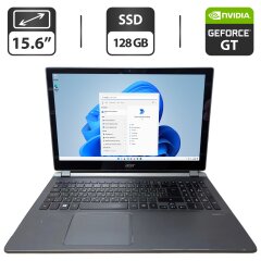 Ноутбук Б-класс Acer Aspire V5 ZRQ / 15.6" (1366x768) TN Touch / Intel Core i5-4200U (2 (4) ядра по 1.6 - 2.6 GHz) / 8 GB DDR3 / 128 GB SSD / nVidia GeForce GT 750M, 4 GB GDDR5, 128-bit / WebCam
