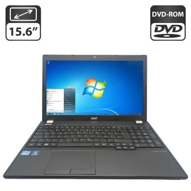 Ноутбук Б-класс Acer TravelMate 5760 / 15.6" (1366x768) TN / Intel Core i3-2328M (2 (4) ядра по 2.2 GHz) / 6 GB DDR3 / 320 GB HDD / Intel HD Graphics 3000 / WebCam / DVD-ROM / АКБ не держит