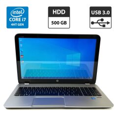 Ноутбук Б-класс HP Envy TS 15 / 15.6" (1366x768) TN Touch / Intel Core i7-4700MQ (4 (8) ядра по 2.4 - 3.4 GHz) / 4 GB DDR3 / 500 GB HDD / Intel HD Graphics 4600 / WebCam