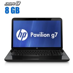 Ноутбук Б-класс HP Pavilion g7-2114sr / 17.3" (1600×900) TN / AMD A4-4300M (2 ядра по 2.5 - 3.0 GHz) / 8 GB DDR3 / 320 GB HDD / AMD Radeon HD 7420G Graphics / WebCam / DVD-ROM 