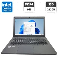Ноутбук Б-класс Medion Akoya E11409 / 14" (1366x768) TN / Intel Core i3-1005G1 (2 (4) ядра по 1.2 - 3.4 GHz) / 8 GB DDR4 / 240 GB SSD / Intel UHD Graphics / WebCam / Коробка