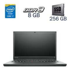 Ноутбук Б-клас Lenovo ThinkPad T431s / 14" (1600x900) TN / Intel Core i7-3687U (2 (4) ядра по 2.1 - 3.3 GHz) / 8 GB DDR3 / 256 GB SSD / Intel HD Graphics 4000 / WebCam