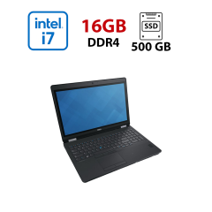 Ноутбук Dell Latitude E5570 / 15.6" (1366x768) TN / Intel Core i7-6500U (2 (4) ядра по 2.5 - 3.1 GHz) / 16 GB DDR4 / 500 GB SSD / AMD Radeon R7 M360, 2 GB DDR3, 64-bit / WebCam