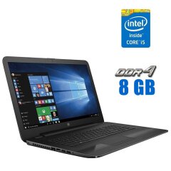 Ноутбук HP 17-x116dx / 17" (1600x900) TN / Intel Core i5-7200U (2 (4) ядра по 2.5 - 3.1 GHz) / 8 GB DDR4 / 240 GB SSD / Intel HD Graphics 620 / WebCam / Win 10 Home