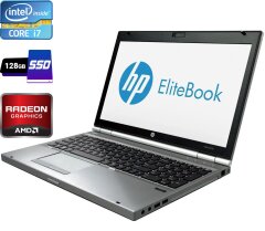 Ноутбук HP EliteBook 8570p / 15.6" (1366x768) TN / Intel Core i7-3540M (2 (4) ядра по 3.0 - 3.7 GHz) / 4 GB DDR3 / 128 GB SSD / AMD Radeon HD 7570M, 1 GB GDDR5, 64-bit / WebCam / DisplayPort