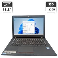 Ноутбук Lenovo E31-80 / 13.3" (1366x768) TN / Intel Core i5-6200U (2 (4) ядра по 2.3 - 2.8 GHz) / 8 GB DDR3 / 120 GB SSD / Intel HD Graphics 520 / WebCam