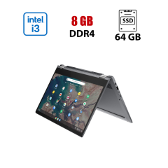 Ноутбук Lenovo IdeaPad Flex 5 Chromebook 13IML05 / 13.3" (1920x1080) IPS Touch / Intel Core i3-10110U (2 (4) ядра по 2.1 - 4.1 GHz) / 8 GB DDR4 / 64 GB SSD eMMC / Intel UHD Graphics / WebCam