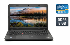 Ноутбук Lenovo ThinkPad E560 / 15.6" (1366x768) TN / Intel Core i5-5200U (2 (4) ядра по 2.2 - 2.7 GHz) / 8 GB DDR3 / 256 GB SSD / Intel HD Graphics 5500 / WebCam / TouchID / Windows 10
