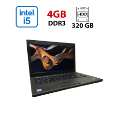 Ноутбук Lenovo ThinkPad T460 / 14" (1366x768) TN / Intel Core i5-6300U (2 (4) ядра по 2.4 - 3.0 GHz) / 4 GB DDR3 / 320 GB HDD / Intel HD Graphics 520 / WebCam