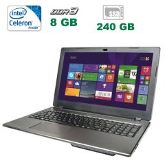 Ноутбук Medion Akoya E6240T / 15.6" (1366x768) TN LED Touch / Intel Celeron N2920 (4 ядра по 1.86 - 2.0 GHz) / 8 GB DDR3 / 240 GB SSD NEW / Intel HD Graphics / WebCam / DVD-RW + Беспроводная мышь