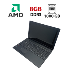 Ноутбук Toshiba Satellite C50D / 15.6" (1366x768) TN / AMD A4-5000 (4 ядра по 1.5 GHz) / 8 GB DDR3 / 1000 GB HDD / AMD Radeon HD 8330 Graphics / WebCam