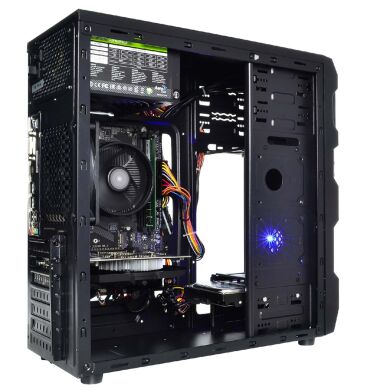 Новый компьютер ARTLINE Gaming X31v16 / Intel Core  i3-10100F (4 (8) ядра по 3.6 - 4.3 GHz) / 8 GB DDR4 / 480 GB SSD / GeForce GTX 1050 Ti 4GB / PRIME H410M-K / QUBE QB932A U3 / 500W / BOX