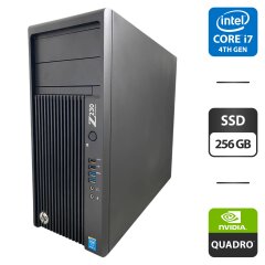 Рабочая станция HP Workstation Z230 Tower / Intel Core i7-4790 (4 (8) ядра по 3.6 - 4.0 GHz) / 16 GB DDR3 / 256 GB SSD / nVidia Quadro K2000, 2 GB GDDR5, 128-bit